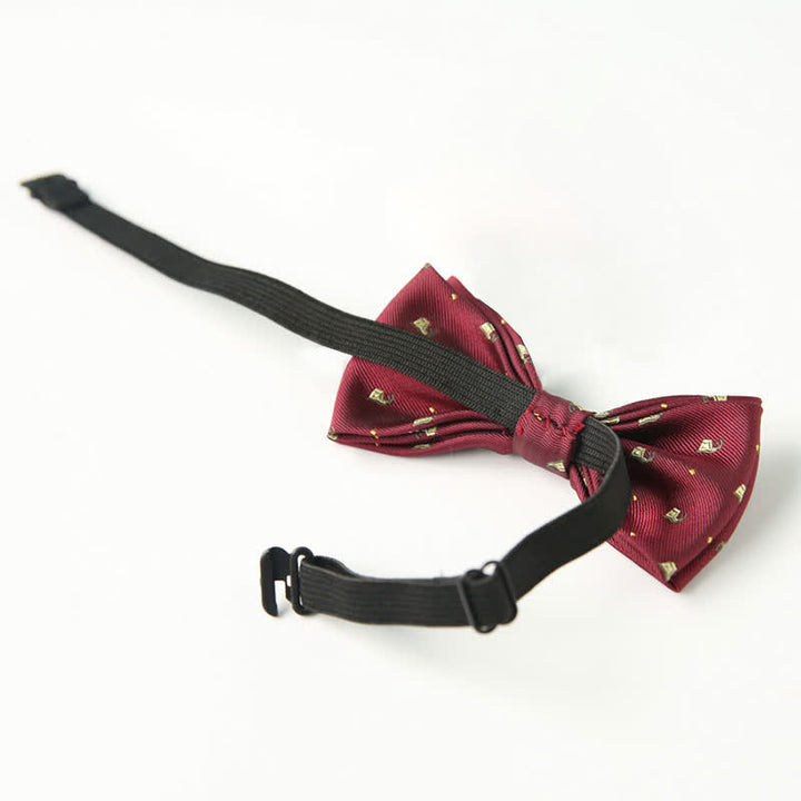 Kid's Cute Printed Double-Layered Stylish Fun Bow Tie - image 2