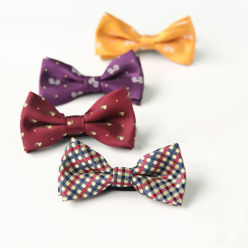 Kid's Cute Printed Double-Layered Stylish Fun Bow Tie - image 0