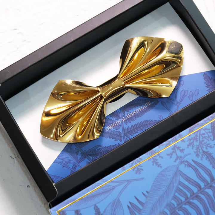Men's Future Bright Gold & Silver Bow Tie - Gold - image 4