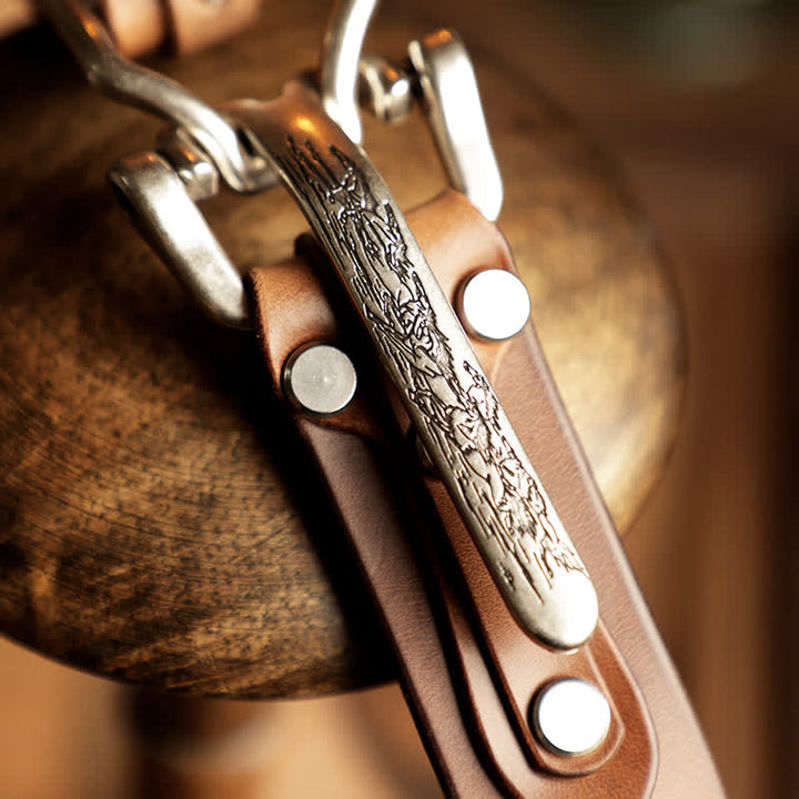 Men's Adventure Western Cavalry Leather Belt - image 12