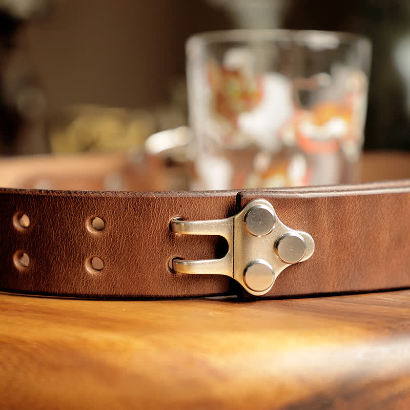 Men's Adventure Western Cavalry Leather Belt - image 14