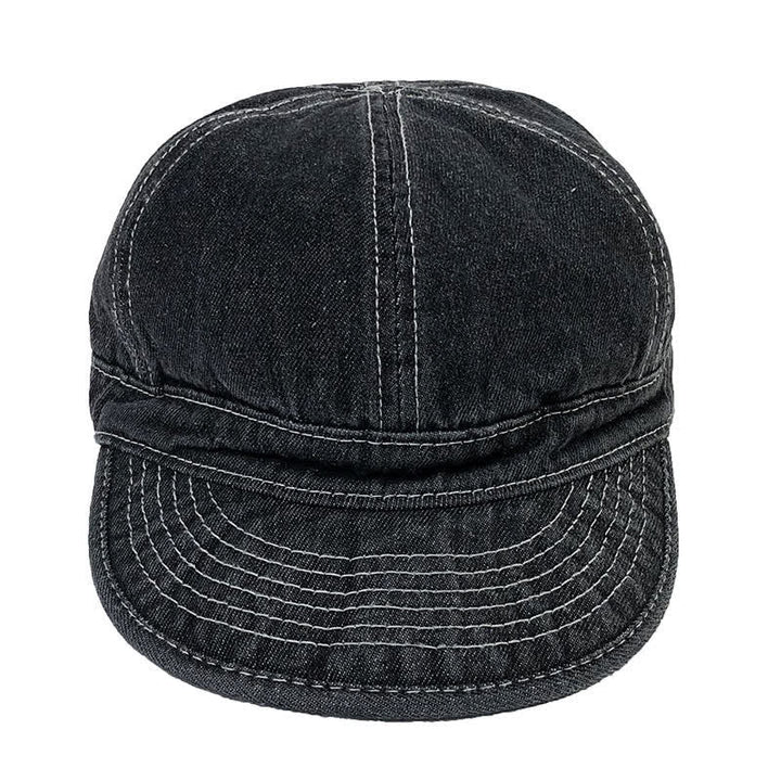 Casual Denim Cotton White Stitching Baseball Cap - image 6