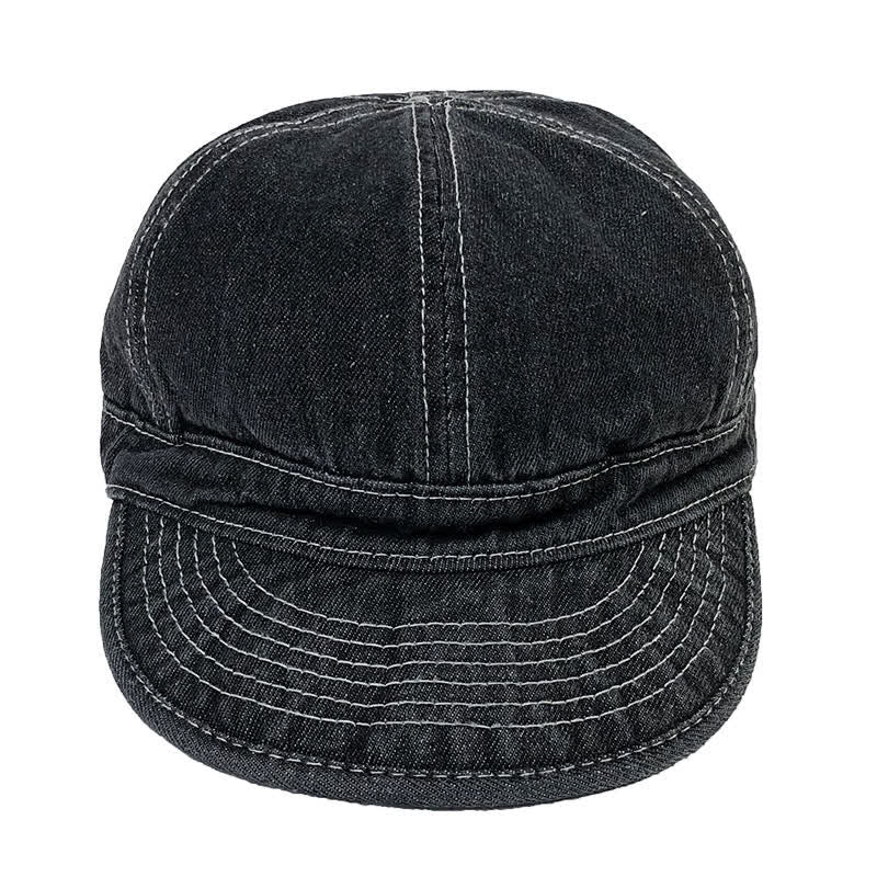 Casual Denim Cotton White Stitching Baseball Cap - image 6