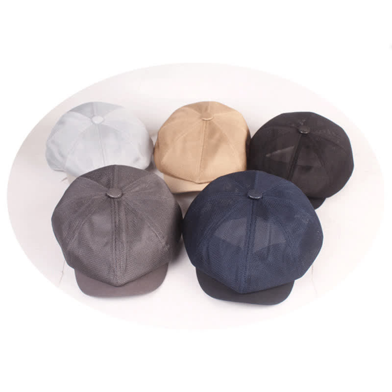 Breathable Mesh Cabbie Summer Beret Hat - image 1
