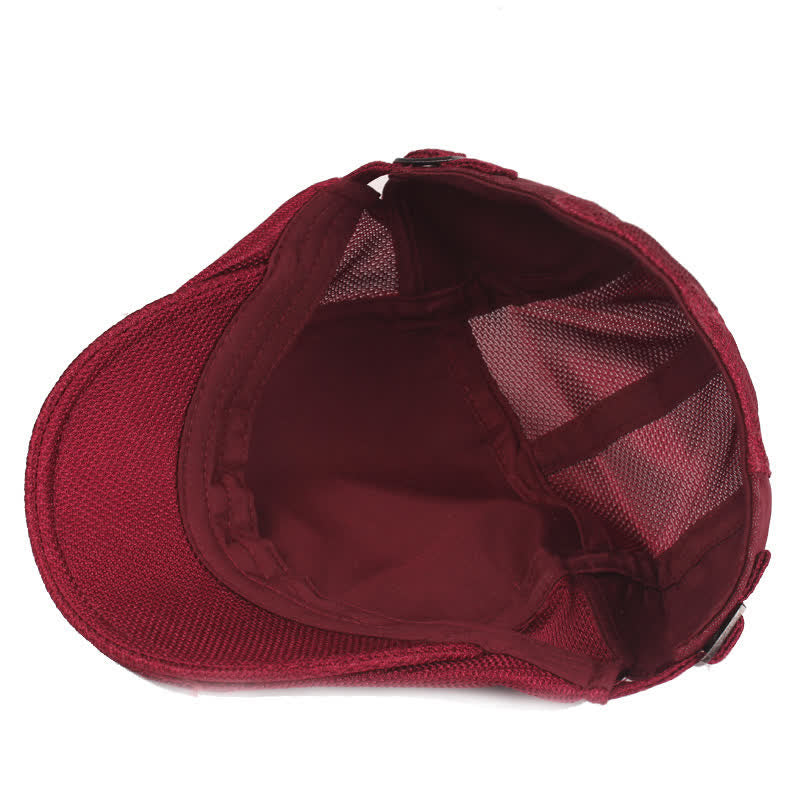Simple Duckbill Striped Lightweight Beret Hat - image 2