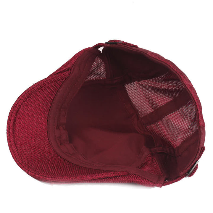 Simple Duckbill Striped Lightweight Beret Hat - image 2