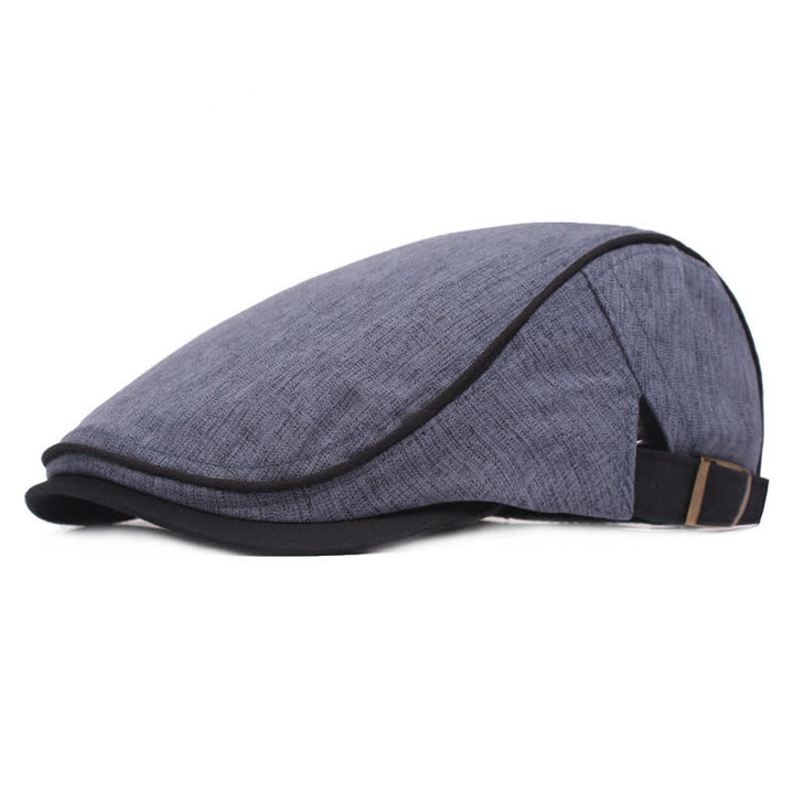 Sunhat Casual Flat Cap Classic Beret Hat - Blue - Adjustable (21 5/8"-23 1/4") - image 0