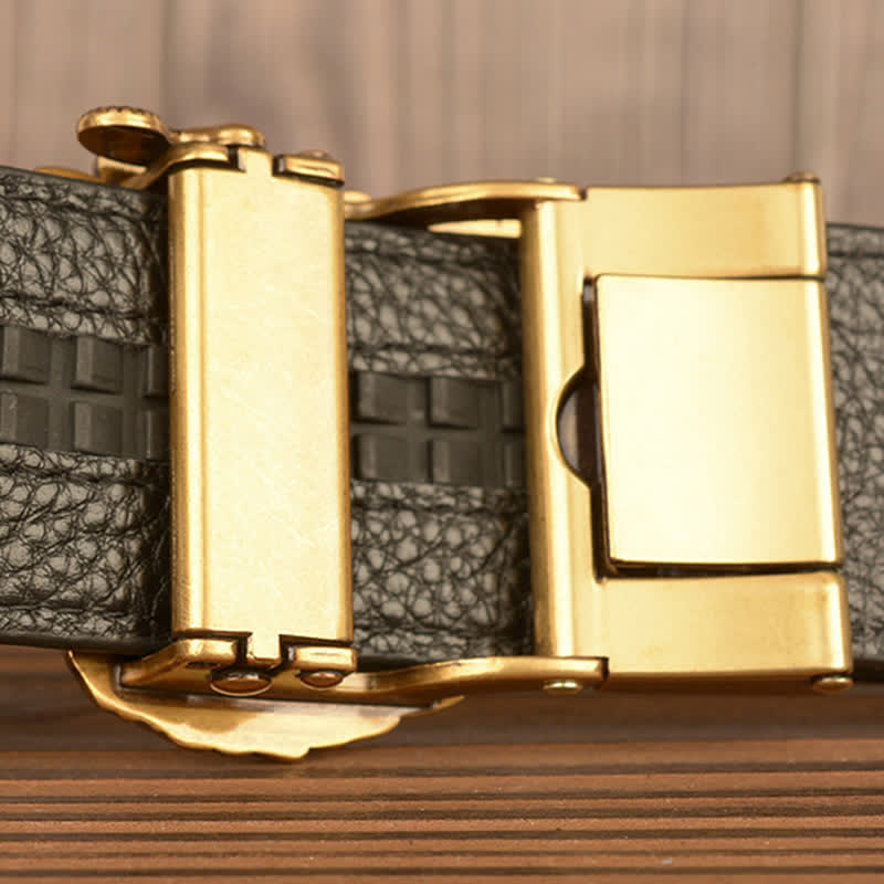 Men's Eagle Cool Alligator Claw Pattern Leather Belt - image 3