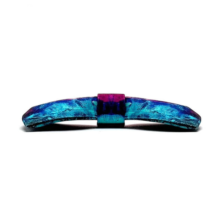 Men's Fantastic Purple & Blue Oil Painting Bow Tie - image 5