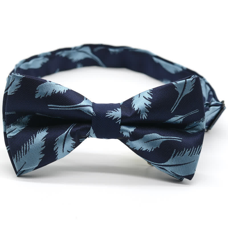 Men's Feather Floral Pattern Casual Daily Bow Tie - image 5