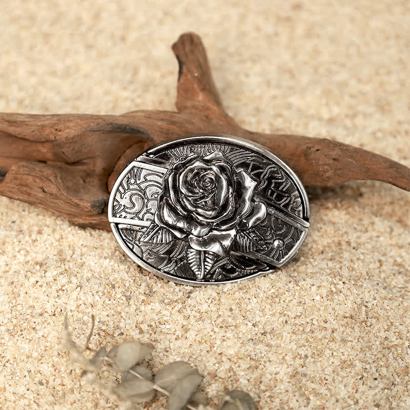 Flower Deer DIY Hidden Folding Knife Leather Belt Buckles Bundle Set - image 8