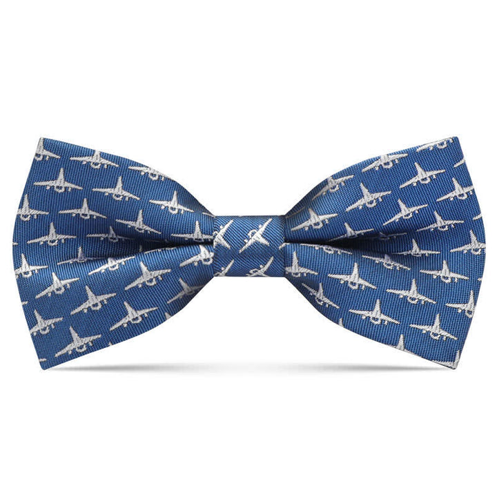 Kid's Interesting Cartoon Animal Motifs Bow Tie - Blue Plane - image 15