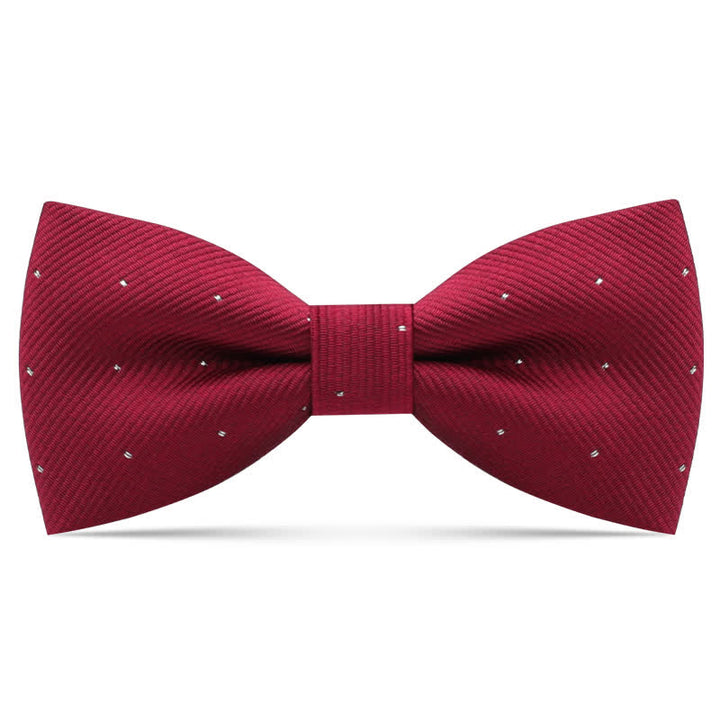 Kid's Interesting Cartoon Animal Motifs Bow Tie - Burgundy Polka Dot - image 9