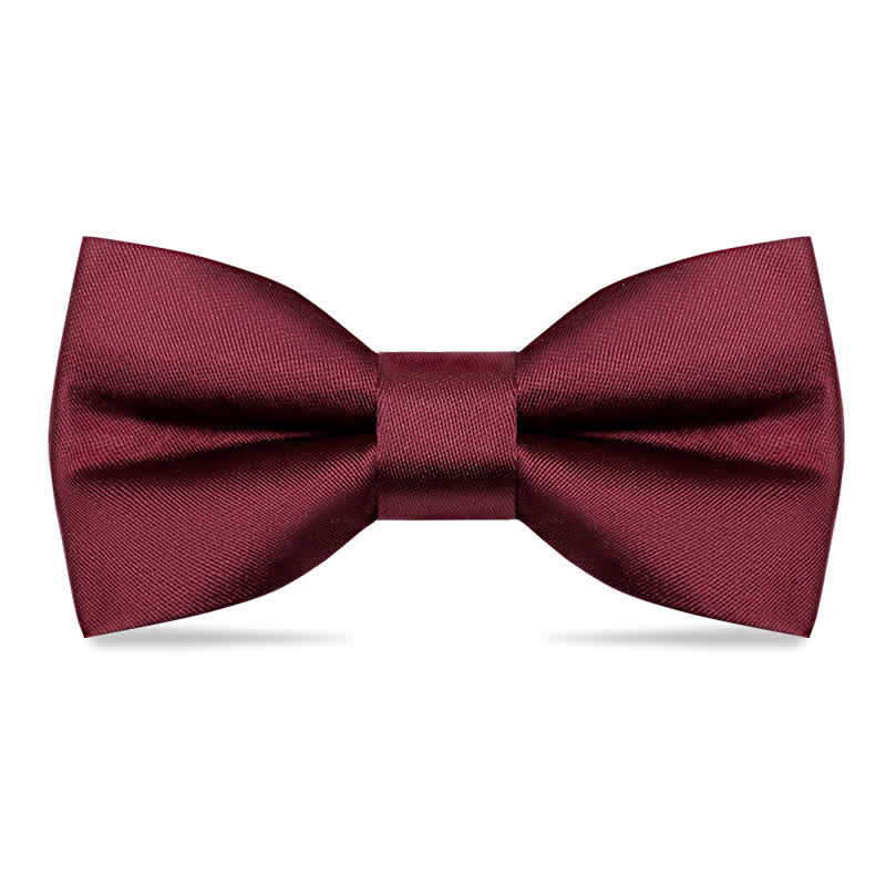 Kid's Naughty Teddy Bear Twilled Bow Tie - Dark Red - image 6