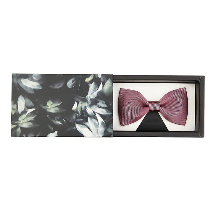 Men's Gentle Rose Pink Twilled Wedding Silk Bow Tie - #1 - Bow Tie - image 2
