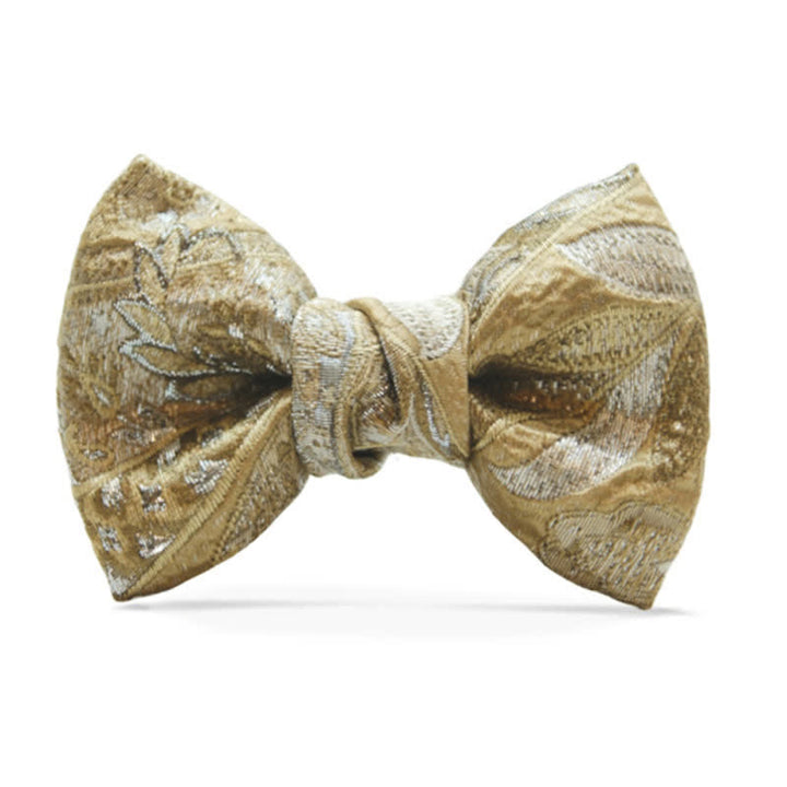 Men's Luxury Champagne Fishtail Oversized Bow Tie - Style #2 - image 2