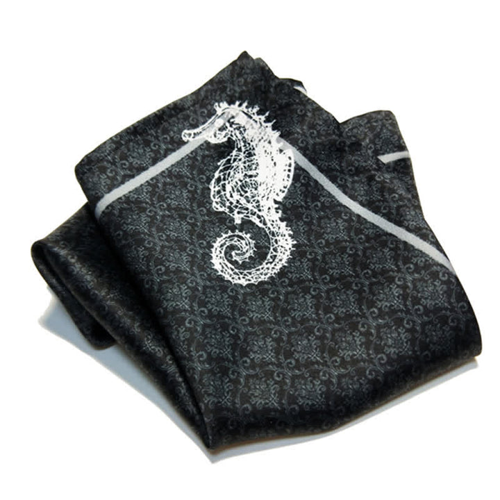 Men's Vintage Baroque Printed Oversized Pointed Bow Tie - image 8