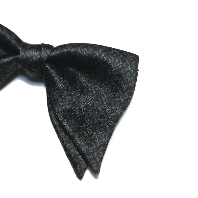 Men's Vintage Baroque Printed Oversized Pointed Bow Tie - image 5
