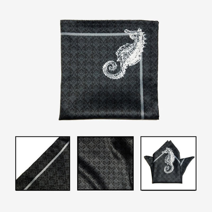 Men's Vintage Baroque Printed Oversized Pointed Bow Tie - image 9