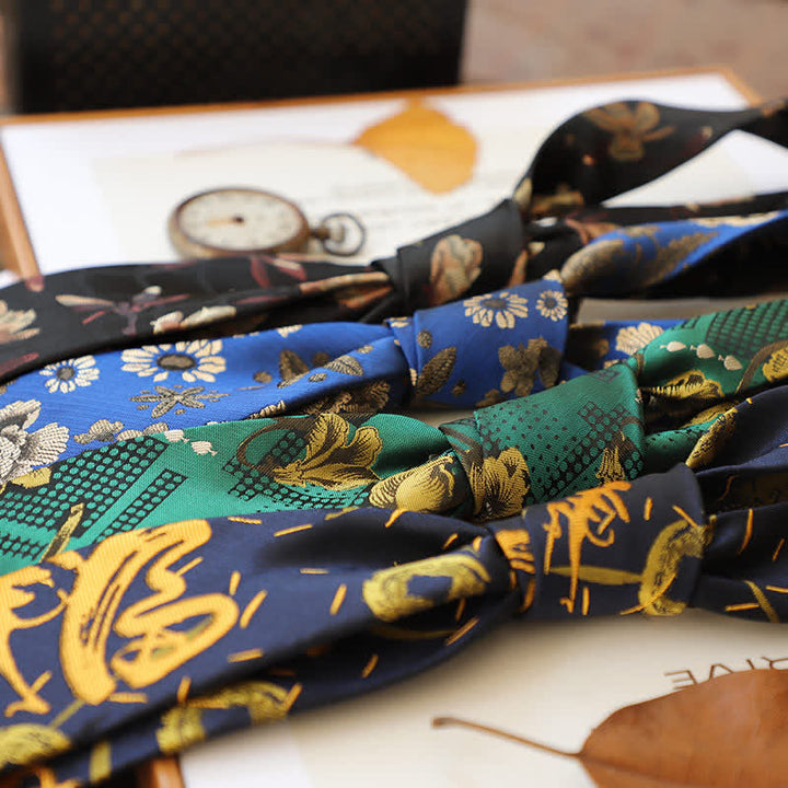 Men's Gentleman Flourish Vintage Flower Necktie - image 0