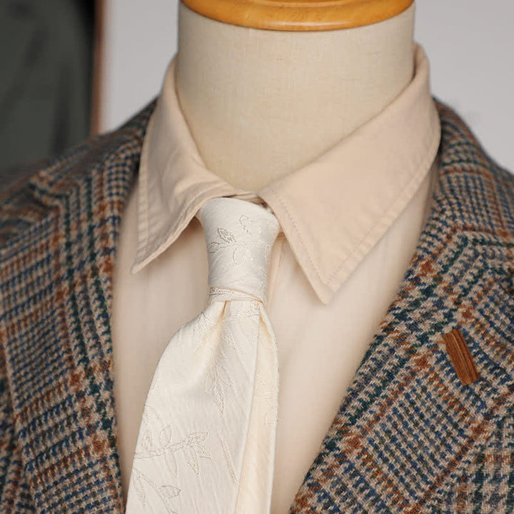 Men's Classic Stereoscopic Floral Design Necktie - image 1