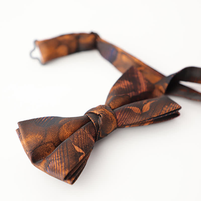 Men's Gradient Pattern Vintage Style Business Bow Tie - image 6