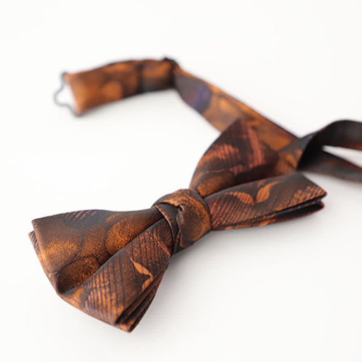 Men's Gradient Pattern Vintage Style Business Bow Tie - image 6