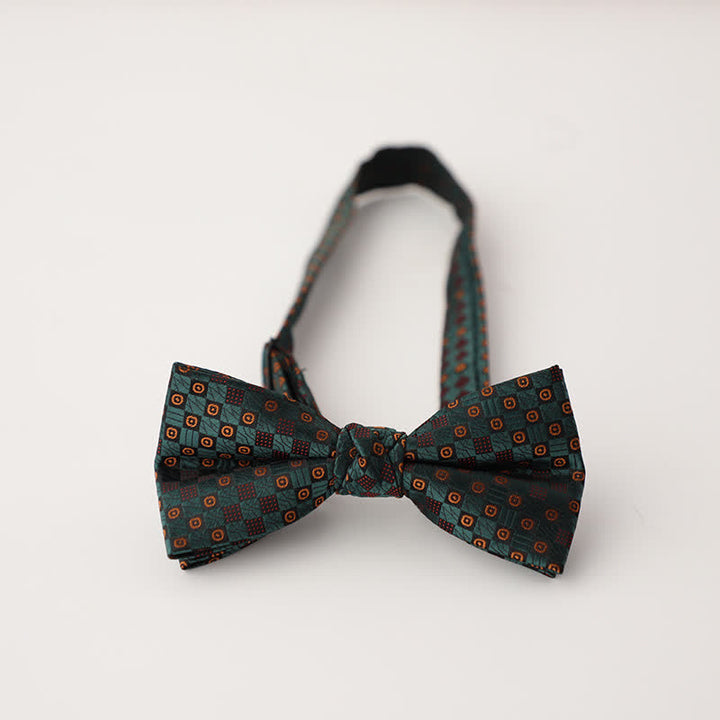 Men's Gradient Pattern Vintage Style Business Bow Tie - Style #16 - image 21