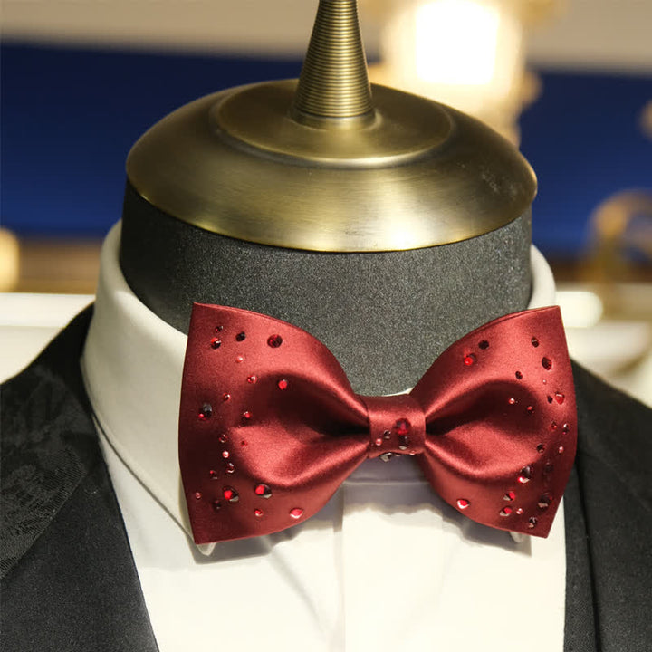 Men's Sparkly Rhinestone Starry Galaxy Bow Tie - image 5