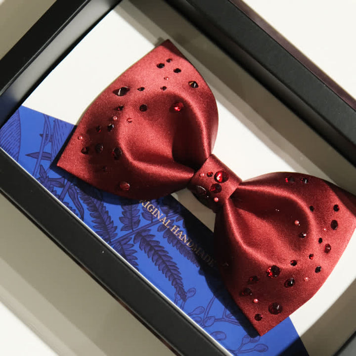 Men's Sparkly Rhinestone Starry Galaxy Bow Tie - image 6