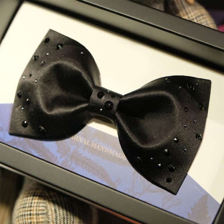 Men's Sparkly Rhinestone Starry Galaxy Bow Tie - image 8