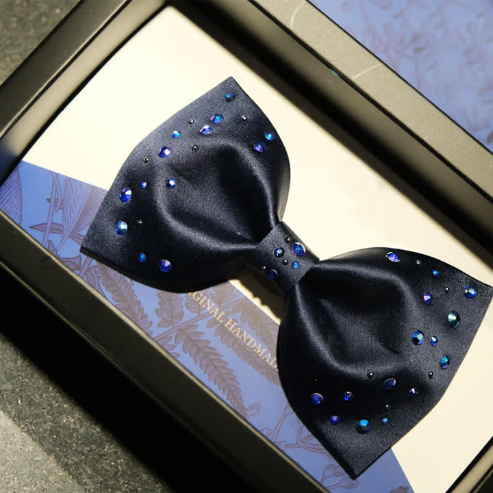 Men's Sparkly Rhinestone Starry Galaxy Bow Tie - image 1