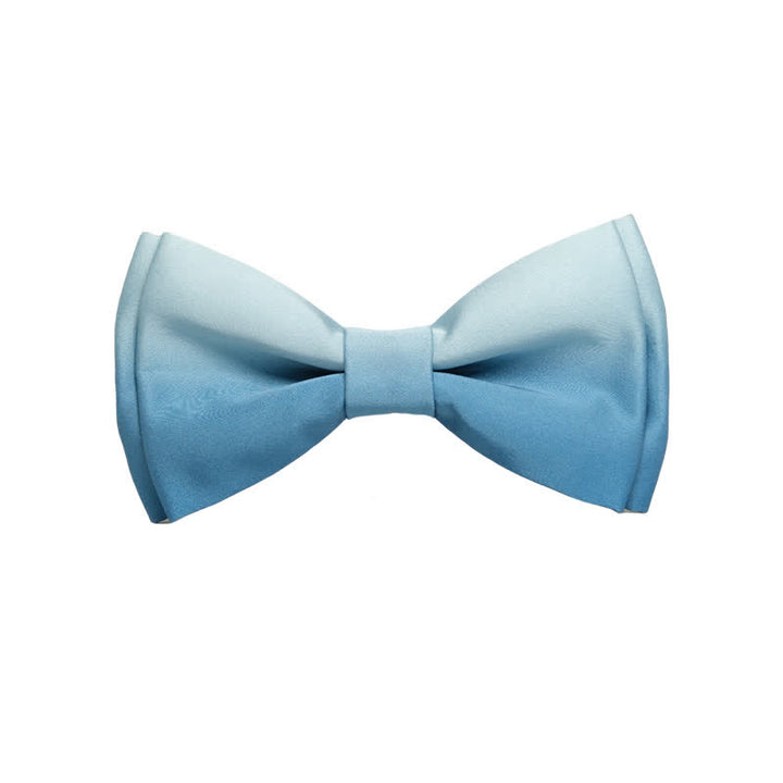 Men's Dreamy Gradient Color Bow Tie - Light Blue - image 5