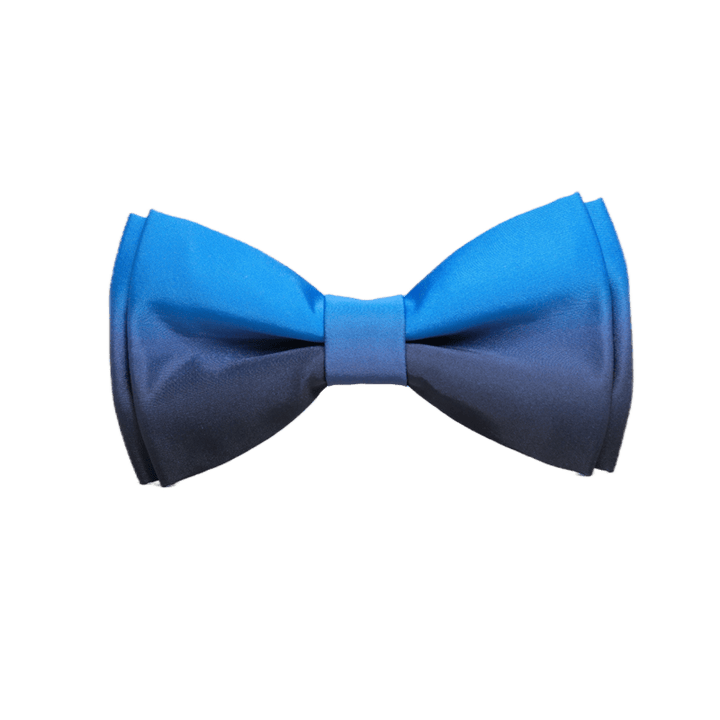 Men's Dreamy Gradient Color Bow Tie - Blue & Navy - image 1