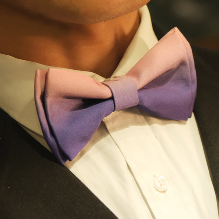 Men's Dreamy Gradient Color Bow Tie - image 4