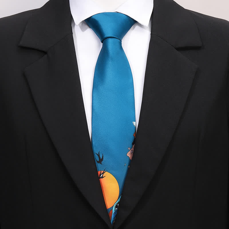Men's Fun Animal Print Business Slim Necktie - image 4