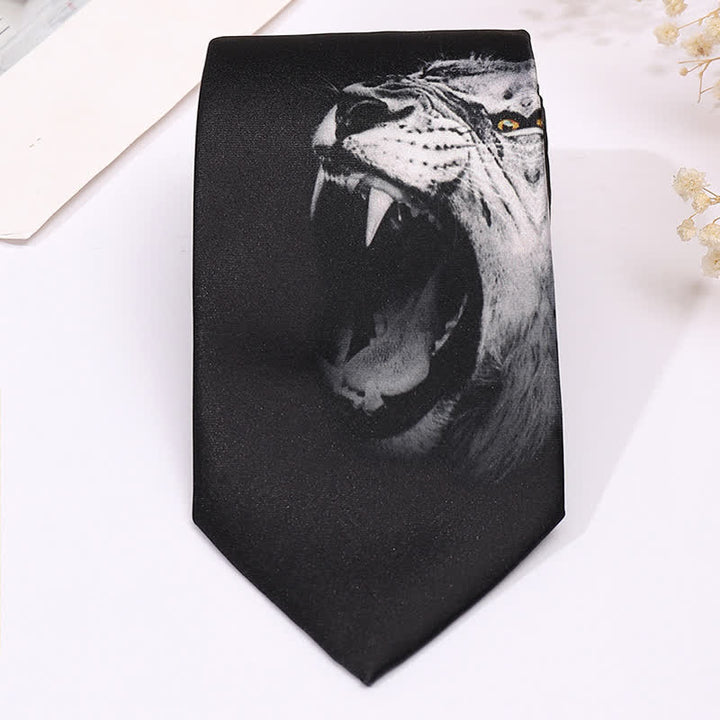 Men's Fun Animal Print Business Slim Necktie - image 13