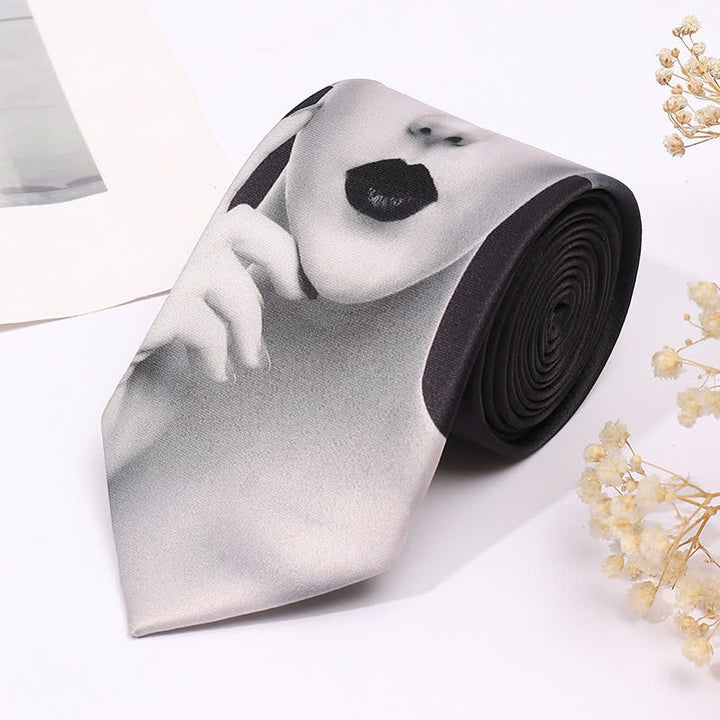 Men's Fun Animal Print Business Slim Necktie - Woman - image 14