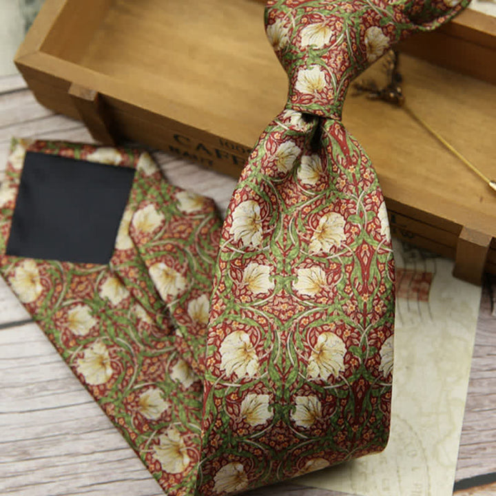 Men's Retro Timeless Floral Printed Bloom Necktie - image 2