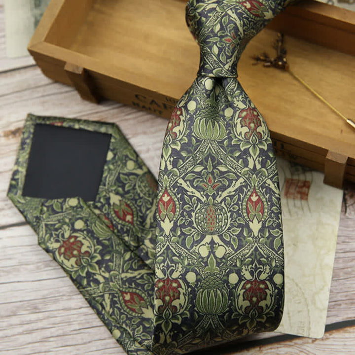 Men's Retro Timeless Floral Printed Bloom Necktie - image 6