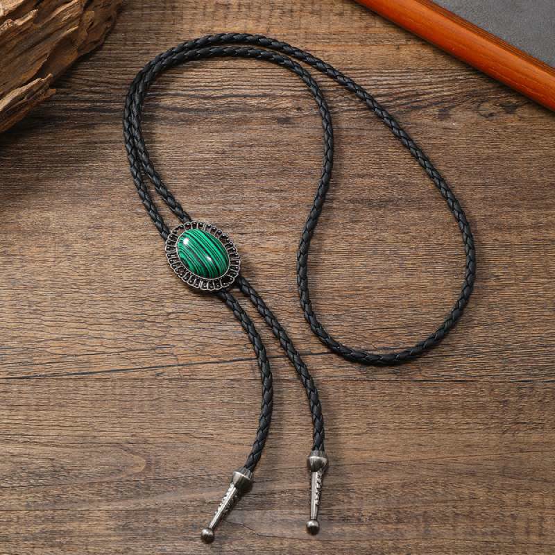 Stunning Western Replica Stone Bolo Tie - image 3