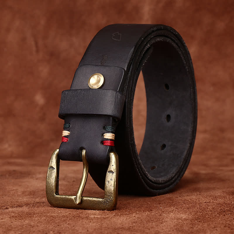 Totem Pattern Laser Engraving Strap Leather Belt - image 6
