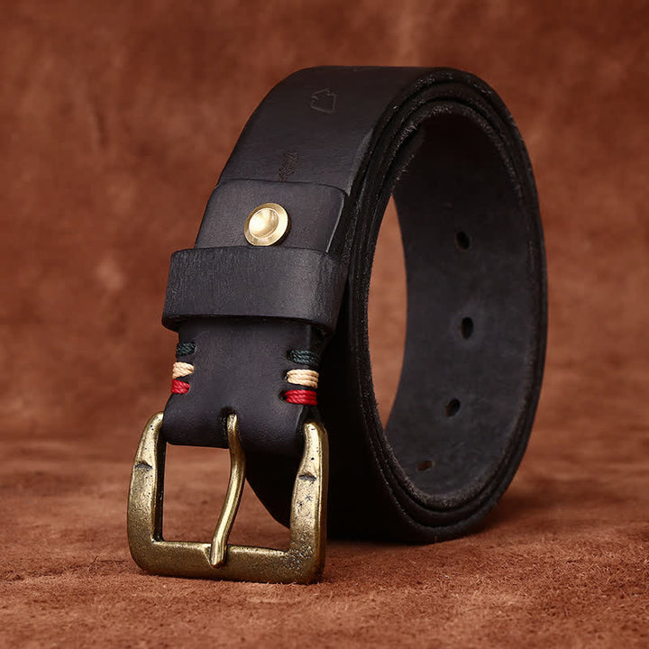 Totem Pattern Laser Engraving Strap Leather Belt - image 6
