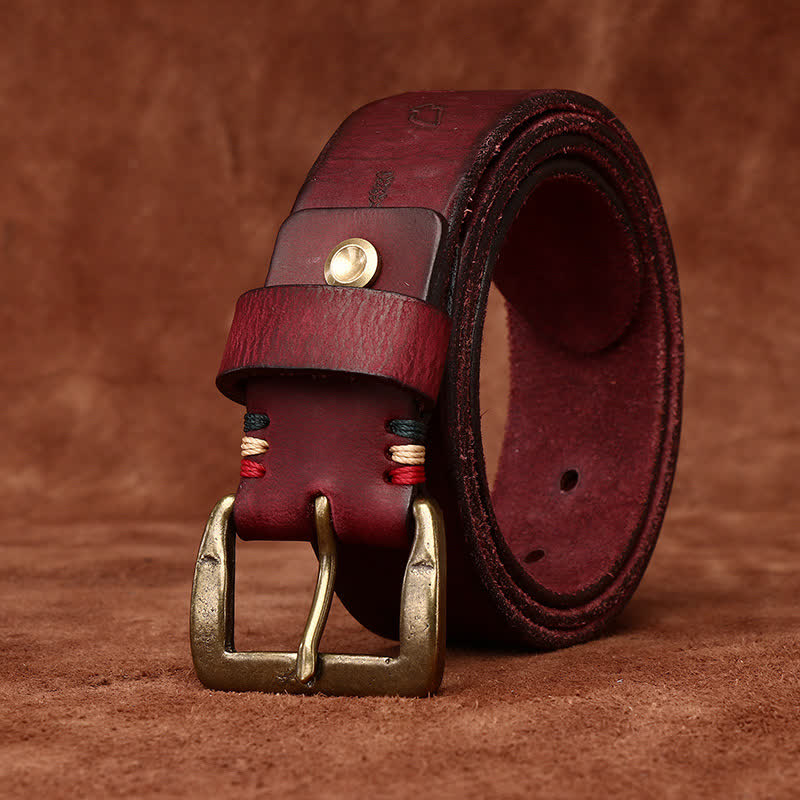 Totem Pattern Laser Engraving Strap Leather Belt - image 12