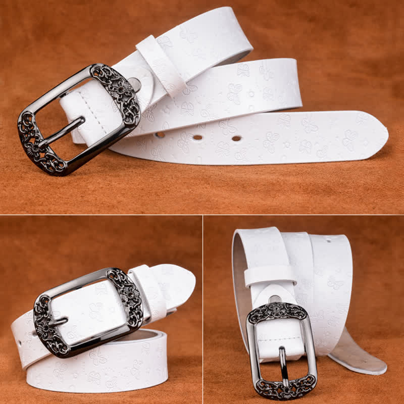Women's Butterfly Emboss Luxury Stylish Leather Belt - image 10