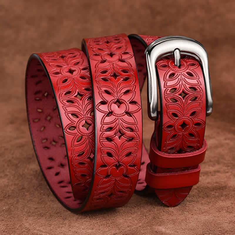 Women's Exquisite Fashion Accessory Hollow Out Leather Belt - image 14