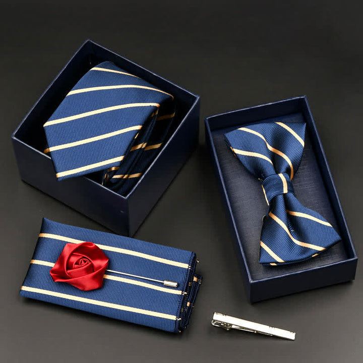 5Pcs Men's Formal Business Necktie Bow Tie Set - image 14