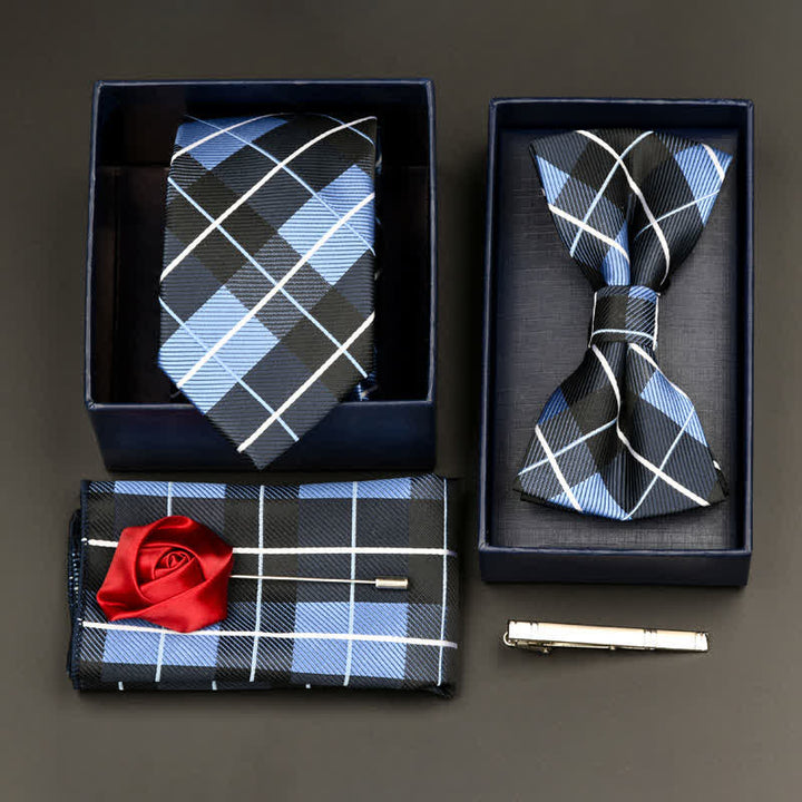 5Pcs Men's Formal Business Necktie Bow Tie Set - Style #10 - image 10