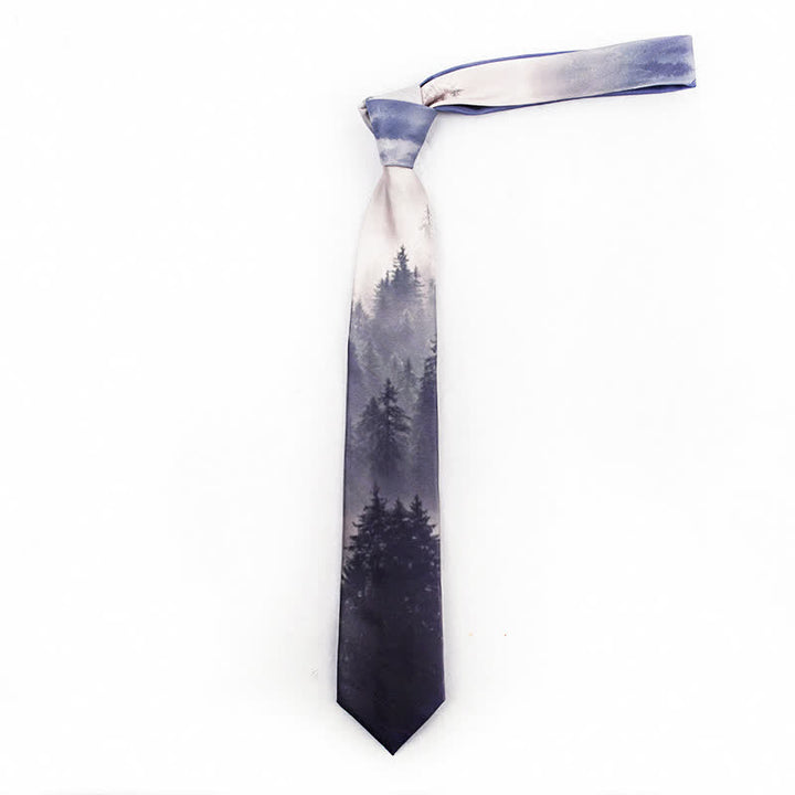 Men's Beautiful Scene Printed Elegant Gentleman Necktie - image 3