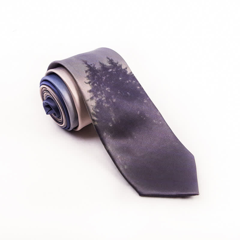 Men's Beautiful Scene Printed Elegant Gentleman Necktie - Style #2 - image 2